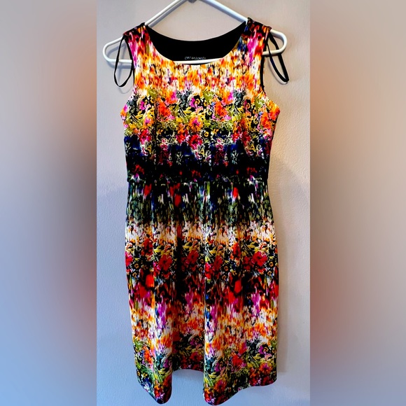 Cynthia Rowley women’s multicolor floral stretch fit and flare dress size 4. - Picture 1 of 11